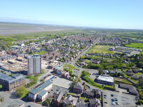 (2) Looking out to Shotton / Deeside, from Flint, CH6 - Flint, North Wales, UK