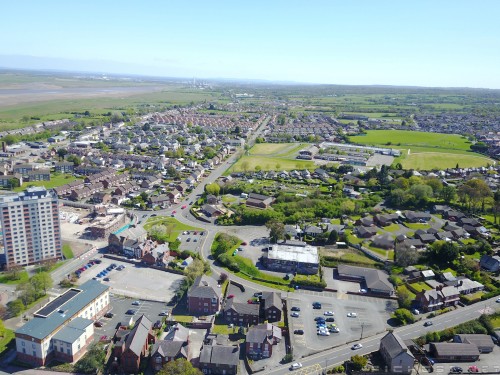 Looking out to Shotton / Deeside, from Flint, CH6 - Flint, North Wales, UK