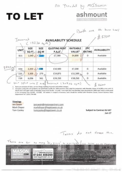 Dodgy Commercial Landlord Advertising by Mason Partners & Legat Owen for: Dean Property Group Ltd


Dean Property Group Ltd
Springfield House
Water Lane
Wilmslow
Cheshire
SK9 5BG
T: 01625 533 339