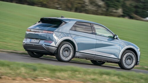 The TG Electric Award-winning Hyundai Ioniq 5 arrives in Britain very soon. So soon Hyundai has just revealed exactly how much its first bespoke EV is going to cost you. And it’s not cheap, but nor is it outrageously expensive.

The entry-level ‘SE Connect’ car costs £36,995 before options. So it just misses out on the government’s £2,500 Plug-in Car Grant for EVs costing less than £35,000. It has a 58kWh battery good for up to 240 miles of range and rear-wheel drive. Good kit too, with 19-inch alloys, the full-size screens, CarPlay, those cool LED head- and taillights and a load of clever driver assistance/safety systems chucked in as standard.

£39,295 buys you a small-battery ‘Premium’ spec car, and the option to upgrade to the larger 73kWh battery with either rear- (£41,945) or all- (£45,145) wheel drive. Key upgrades versus the SE Connect are heated/power seats, even cooler headlights, more safety/assistance systems and the option to add the ‘Vehicle 2 Load pack’, which lets you draw up to 3.6 kW of power from the Ioniq’s battery to power, well, whatever you want. Even other EVs.

src: TopGear