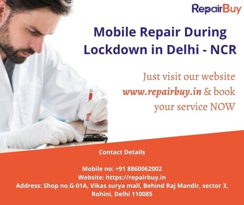 Due to the lockdown in Delhi, many people getting problems regarding their damaged mobile and how to get it repaired. No worries, RepairBuy is at your services, even during the lockdown in Delhi - NCR. Our doorstep mobile repair services are still ongoing. Just visit our website https://repairbuy.in/ and book your service NOW.

Contact Details

Mobile no: +91 8860062002
Website: https://repairbuy.in