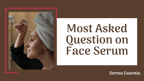 What is a face serum?
Is the face serum a moisturizer?
What’s the difference between face serum and face oil?
How about an essence?
How quickly does the facial serum run out?
Is the serum right for your skin?
Does face serum recommend to me?

Click here to know all these answers: https://dermaskincare1.wordpress.com/2021/05/18/most-asked-face-serum-question/