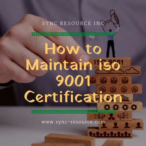 ISO 9001 Certification Requirements is all about getting high quality products and services every time and anytime. It revolves around the holistic approach of Quality Management System (QMS), its standard and its full compliance. However to achieve ISO 9001 certification, we refer you to go through each step one by one in detail. Moreover, the team of Sync Resources is just a click away to help you get through ISO 9001 certification robust but not so impossible journey within just 30 days’ time.

https://www.sync-resource.com/iso-9001-certification-requirements/