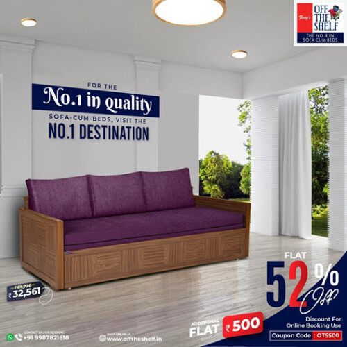 Buy Wooden beds & Sofa Cum Bed in Mumbai @ Offtheshelf - India's biggest home shopping store. You can purchase the best quality and solid Wooden Beds Online in Mumbai with exceptional plans. We have a Manufacturer of Sofa Cum Beds in Mumbai with Attractive present day plans. Choose our cute Manufacturer of Home Furniture Online in Mumbai that most accurately fits.

Website: https://offtheshelf.in/