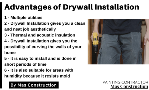 Drywall is the most inexpensive wall material used for interior finishing. Drywall installation is a complicated task requiring a specific skill set, but it's important to understand the advantages of using drywall so they can make the best choice for your needs. Read full article here: https://tinyurl.com/4w484knk