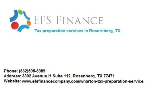 Tax preparation services in Rosernberg, TX