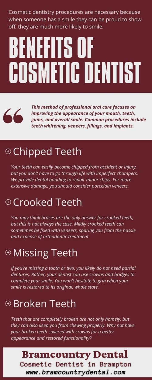 Benefits of Cosmetic Dentist Brampton - Brampton Dental Clinic