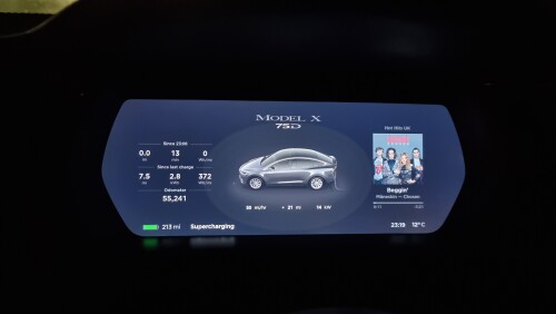 Tesla Model X (2018) 75D Instrument Cluster