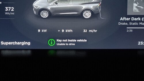 Tesla Model X (2018) 75D "key not inside vehicle error?"