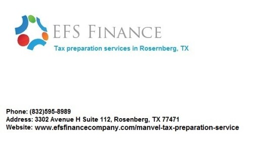 Tax preparation services in Rosernberg, TX