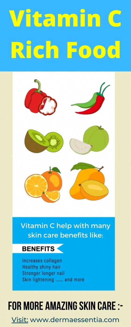 Vitamin helps with many skincare, and some of them are in this infographic. To know more, you can visit: www.dermaessentia.com