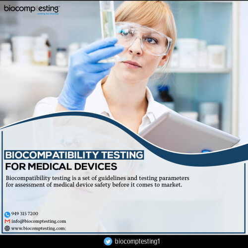 We understand the implications of each medical industry including biocompatibility studies and chemical-related testing services. We have extensive experience with all types of medical devices.
http://www.biocomptesting.com/industries/