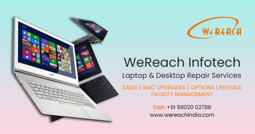 System Care & Solutions - We're in Bangalore
We provide excellent repair solutions for computers, laptops and more. Visit us today. Our computer technicians are ready to serve you in Bangalore. We serve all brands. Same day delivery.

Call us at +91 - 99020 02788

https://www.wereachindia.com