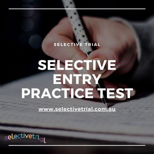 We provide a range of Selective Entry Practice Test model questions and revision questions along with brief remarks that help students to understand their mistakes and prepare them to get a high score in a real test with confidence. These new format tests are designed to prepare your child for reading, thinking, and mathematical reasoning skills and writing and help to boost their confidence in challenging questions. Order your entry practice test now.

https://selectivetrial.com.au/selective-school-test/