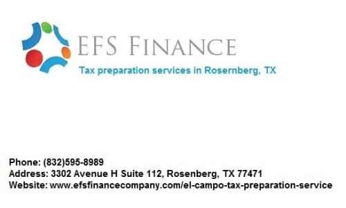 Tax preparation services in Rosernberg, TX