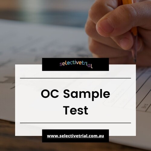 The opportunity class placement program is a 2-year program for Year 5 and Year 6 that gives an opportunity to the educationally gifted children to study with other schoolchildren. Selectivetrial (powered by Tutelaage) provides many similar exam model questions across multiple online tests. These OC Sample Test are designed to prepare your child for reading, thinking, and mathematical reasoning skills and boost their confidence in attempting challenging questions.

https://selectivetrial.com.au/opportunity-class-oc-test/