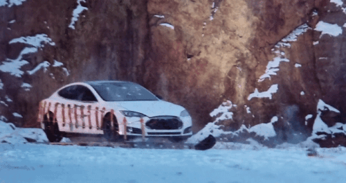 Tesla Model S Explodes?! With the help of high explosive ??