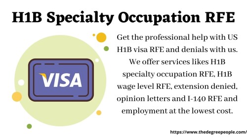 H1B Specialty Occupation RFE