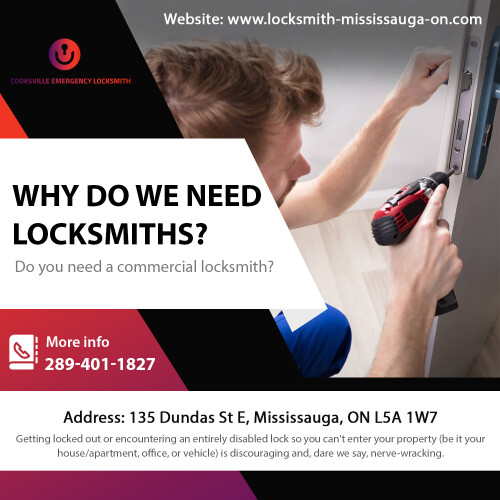 Our services are impeccable, every time. If you contact us, you can rely on our team whenever you need help. Whether it's updating your home security or solving immediate issues, we are the ones to depend on. Our services are always top-quality since we use the best tools. For more detail visit us at https://www.locksmith-mississauga-on.com/ or contact us at 289-401-1827 Address: Mississauga, ON #LocksmithMississauga #CooksvilleEmergencyLocksmith #Mississauga #ON