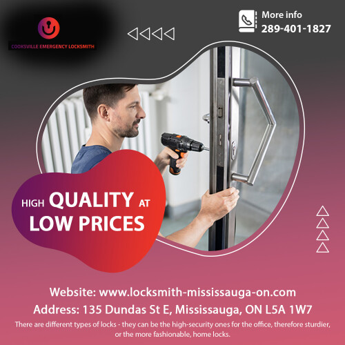 At Locksmith Mississauga , you can contact us in many different situations - if you experience an attempted burglary and the result is broken windows, if your security cameras are malfunctioning, if you need a brand new phone system, if you get locked out of house, etc. For more detail visit us at https://www.locksmith-mississauga-on.com/ or contact us at 289-401-1827 Address: Mississauga, ON #LocksmithMississauga #CooksvilleEmergencyLocksmith #Mississauga #ON