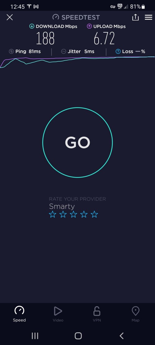 Smarty 5G enabled service in penrith ?