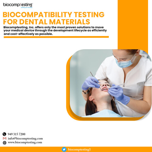 We provide biocompatibility testing for dental materials. Our medical device research and development team has extensive experience tackling unique device development difficulties and offering exact regulatory solutions in accordance with all major worldwide regulatory authorities in order to bring novel products to market. Contact us now!
http://www.biocomptesting.com/industries/