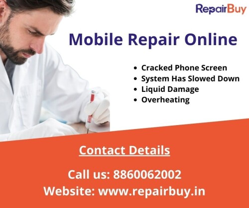 Get the best Mobile Repair Online in Delhi for any problem. Cracked Phone Screen, System Has Slowed Down, Liquid Damage, Overheating RepairBuy is One Stop Solution For All Your Devices. We offer our doorstep services in Delhi, Noida, Greater Noida, Ghaziabad, Gurugram, and Faridabad.
We are here to assist you with any additional difficulties you may be experiencing with your device. Book Your Mobile Repair Online Now or Call us: 8860062002
Website: www.repairbuy.in