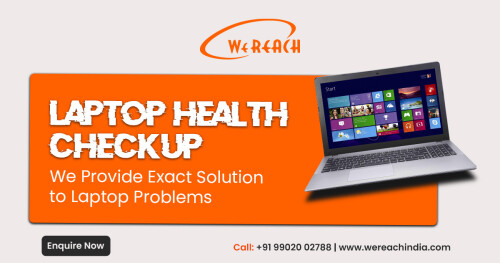 Don't Let Your Laptop Die. #Wereachindia, Laptop health checkup provides an exact solution to laptop problems. We are providing the best laptop service support. Hurry Up!!

Call us today at +91 99020 02788, 78999 34125

https://www.wereachindia.com/