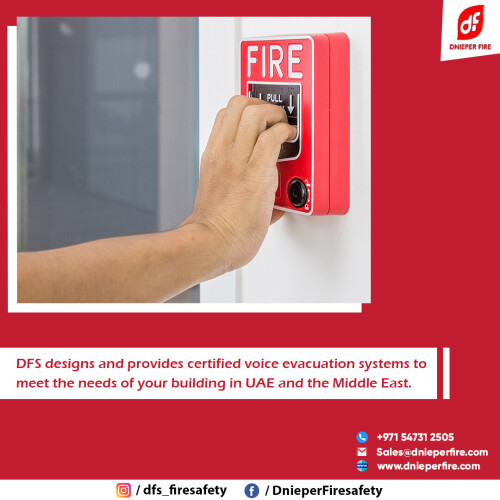 Dnieper Fire & Safety provides certified voice evacuation systems that are tailored to your facility's requirements. Our systems will notify all residents of the building that they must evacuate. Get in touch with us at +971 54731 2505.

https://www.dnieperfire.com/voice-evacuation-system