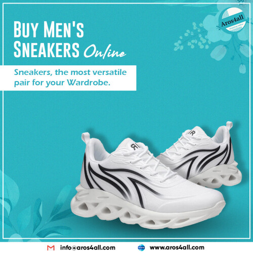 Men's sneakers are fashionable and appropriate for a variety of events and activities. Check out Aros4All's assortment for sporty designs for working out or attractive casual sneakers to up your cool factor. Men's sneakers from Aros4All will take your outfit to the next level! Shop online with us now.
https://www.aros4all.com/collections/mens-sneakers