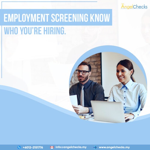 Background checks enable you to make informed recruiting decisions that can save your company time and money over time. We provide employment checks and screening services in Malaysia. Contact us now!
https://angelchecks.my/