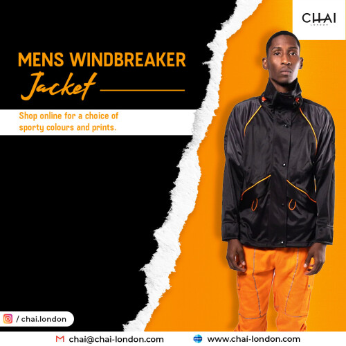 With our collection of men's windbreaker jackets, you'll look stylish while remaining warm. Choose from a variety of athletic nylon windbreakers in vibrant colours or neutral tones, as well as hooded and pullover styles. These traditional windbreakers give lightweight utility and style for all your excursions, whether you're going to a festival, the beach, or simply kicking about the gym.
https://chai-london.com/products/copy-of-windbreaker-jacket