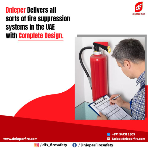 Do you have fire suppression systems on your property or in your place of business? Dnieper delivers all sorts of fire suppression systems in the UAE with complete design, installation, commissioning, and periodic maintenance. Contact now for any help.
https://www.dnieperfire.com/maintenance