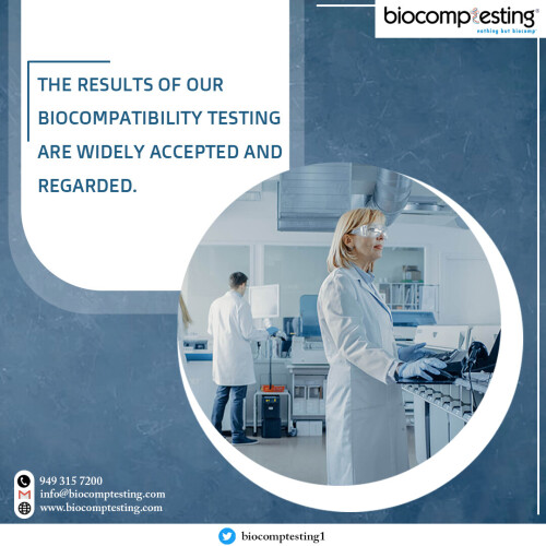 We provide a Biocompatibility Testing Service for Medical Devices applying for new MDR CE Marking and US FDA 510k Clearance. Bio-compatibility refers to the interaction of medical devices with human tissues and physiological systems during the treatment process. Contact us now for any help.
http://www.biocomptesting.com/industries/