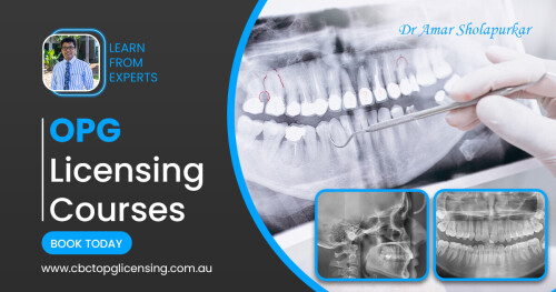 OPG licensing courses open to dental practitioners, oral health therapists and hygienists as well as dental assistants.

Book today https://www.cbctopglicensing.com.au/