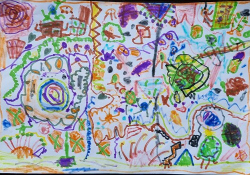 Class of 6-7 year old children's modern art work ? 

#Modern #Art #NFT #2022