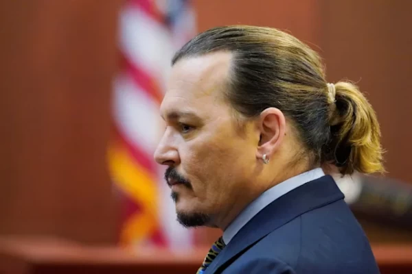 Johnny Depp in court for his defamation case against Amber Heard on Monday, May 23, 2022.