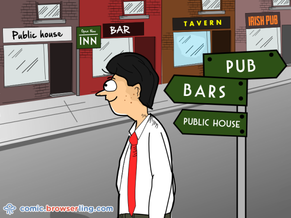 An SEO expert walks into a bar, bars, pub, inn, tavern, public house, Irish pub, drink, drinks, beer, alcohol...

We love programmer, nerd and geek humor! For more funny computer jokes visit our comic at https://comic.browserling.com. We're adding new programming jokes every week. We're true geeks at heart.