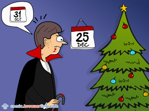 Why do programmers always mix up Halloween and Christmas? ... Because Oct 31 == Dec 25!

We love programmer, nerd and geek humor! For more funny computer jokes visit our comic at https://comic.browserling.com. We're adding new programming jokes every week. We're true geeks at heart.