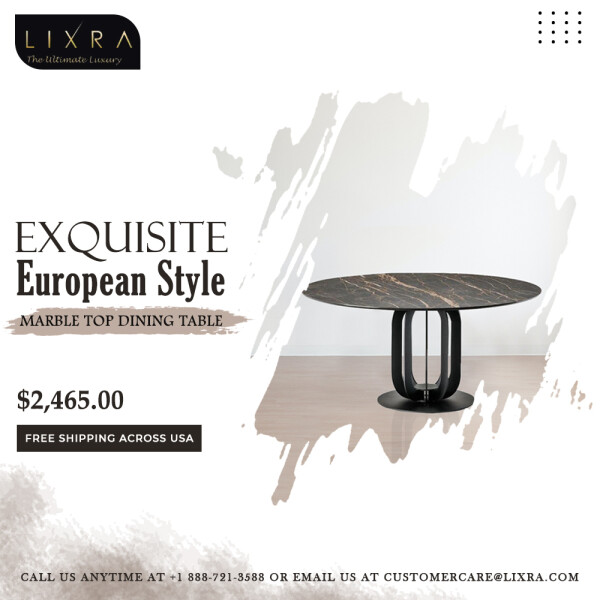 Lixra is a small and women-owned Home Furnishing company based in Georgia, United States. It is a family-owned furniture business with international recognition that was launched in 2021. The Lixra ethos is based on the concept of unique design. 
Visit - https://lixra.com/collections/dining-table