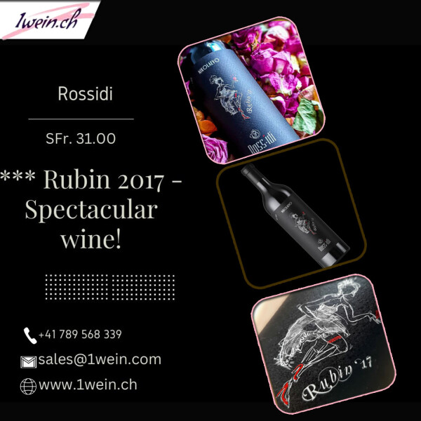 Rubin 2017 Spectacular wine!