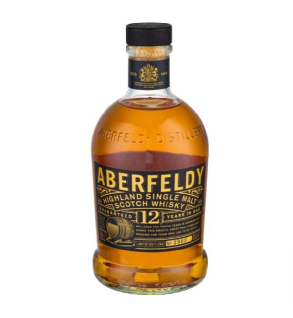 Aberfeldy 12yr Scotch Whiskey is medium- to full-bodied and warm gold in color, displays great depth of taste, sweet golden syrup and honey, followed by spices and orange peel. A smooth, sweet and easy-drinking Highland whisky famous for its honeyed notes.
https://corporate.getbevvi.com/productdetail/rockoly-aberfeldy-12yr-750-ml