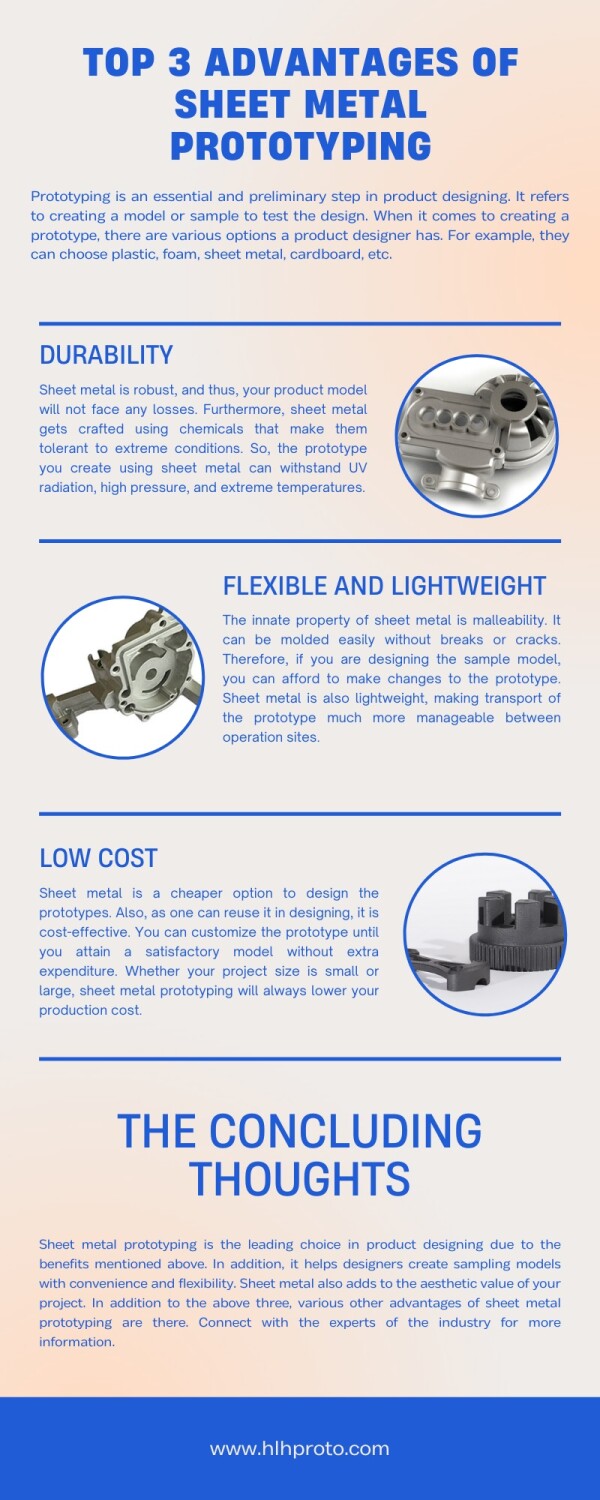 Top 3 Advantages of sheet metal prototyping