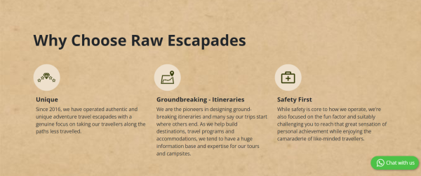 You are looking for a cultural city break, a child friendly family holiday, unlimited adventure, a romantic getaway or just to escape and uncover.
https://rawescapades.com/bike-tour