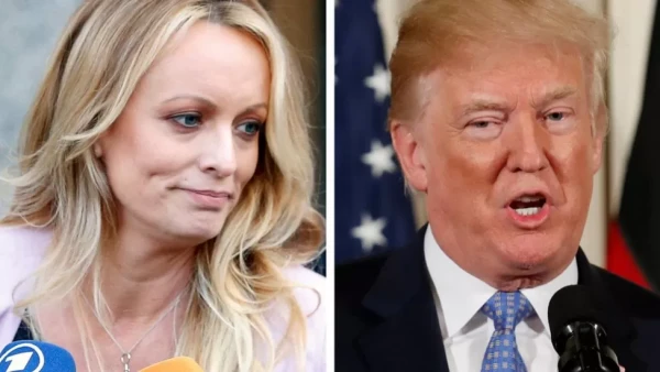 The former porn star at the heart of Donald Trump's historic indictment in New York has been ordered to pay him more than $121,000 (£96,965) towards legal fees in an unrelated case.

Stormy Daniels, alleged to have had an affair with Mr Trump in 2006, lost her defamation case over a 2018 tweet written by the former US president.

An appeals court judge in California dismissed Ms Daniels' case, and awarded Mr Trump a payment for legal fees.

Mr Trump has denied the affair.

The civil defamation lawsuit brought by Ms Daniels was entirely separate from the 34 charges filed against Mr Trump in Manhattan on Tuesday.

While both cases involve Ms Daniels, the New York indictment relates to a payment made to her during the 2016 presidential election - alleged to have been "hush money" to keep quiet but not properly recorded.

Ms Daniels, whose legal name is Stephanie Clifford, sued Mr Trump after he called an allegation by Ms Daniels a "total con job" in a tweet on 18 April 2018.

In the tweet, Mr Trump dismissed an allegation by Ms Daniels that an unknown man had threatened her in a parking lot to keep quiet about her alleged affair with Mr Trump.

The case was dismissed after 9th Circuit Court of Appeals judge Samuel James Otero said Mr Trump's statement was protected by the First Amendment.

Ms Daniels, 44, was then ordered to pay Mr Trump's legal fees in the amount of $293,000, CNN reported.

She appealed, arguing the legal fees were too high, but lost.

The court found that her "argument that the fee request is unreasonable and excessive is not well-founded," BBC's US media partner CBS reported.

Ms Daniels was ordered to pay another $245,000 in fees after losing that appeal.

And on Tuesday - as Mr Trump was fingerprinted, escorted by police into a Manhattan courtroom and listened to a judge read him charges of 34 felony counts - Ms Daniels was ordered to pay Mr Trump the $121,972.

Mr Trump's lawyer Harmeet Dhillon celebrated the judgement in California, writing on Twitter: "Congratulations to President Trump on this final attorney fee victory in his favour this morning.

"Collectively, our firm obtained over $600,000 in attorney fee awards in his favour in the meritless litigation initiated by Stormy Daniels."