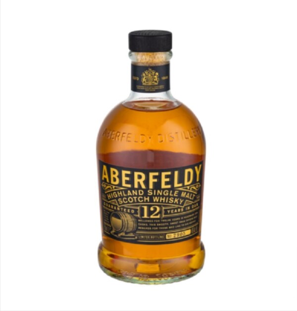 Discover the rich, smooth flavors of Aberfeldy 12 Year Old Single Malt Scotch Whisky. Shop Rockoly's exclusive 750 ml bottle at GetBevvi.com and elevate your whiskey experience.