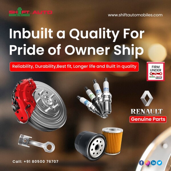 Shiftautomobiles, one of the largest online distributors of Mahindra, Toyota, Renault, AC Delco, And Chevrolet Car Parts, ensures the durability and compatibility of its products. Find the right spare parts quickly and order them easily at an affordable price. Solutions for a better driving experience find a range of interior and exterior genuine spare parts online with expert customer service.

At Shiftautomobiles.com You can buy car parts online with confidence, knowing that you'll get the best auto parts at discount rates and that every component we sell comes with a full warranty. Shop auto parts with us to ensure reliability and convenience.

Enquire now at +91 8050076707 / +91 7090009537

Website: http://shiftautomobiles.com/