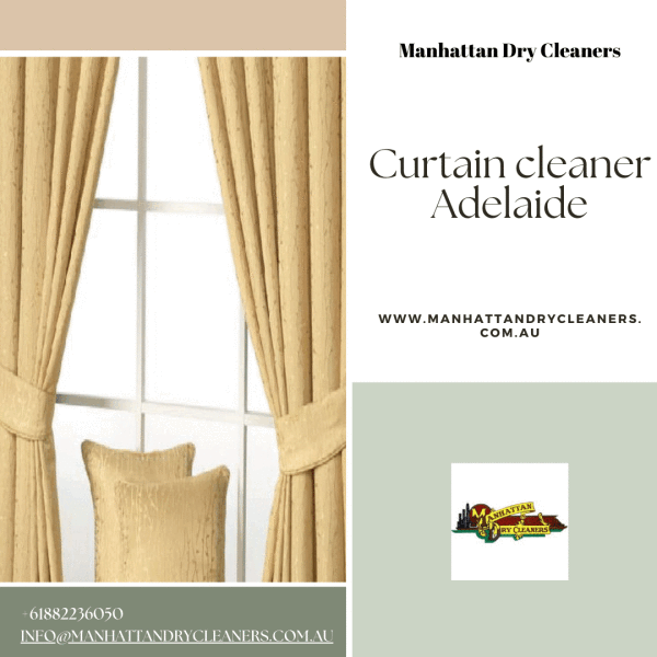 Curtains are those indispensablefacet used in our daily life which helps maintain privacy in our house as well as block the passage of dust from the exterior environment. While jamming the dusts it gets dirty. If you are in hunt of curtain dry cleaners Adelaide. Visit us : 
https://www.manhattandrycleaners.com.au/services/curtain-cleaning/