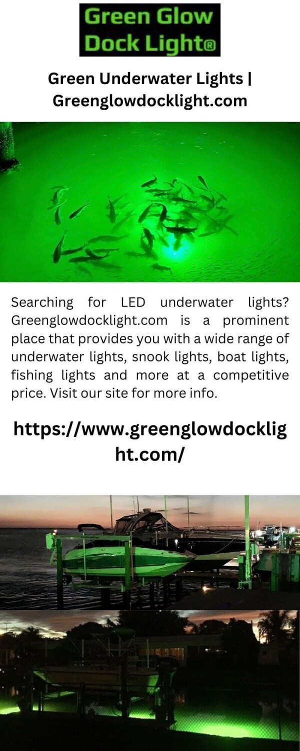 Green Underwater Lights Greenglowdocklight.com