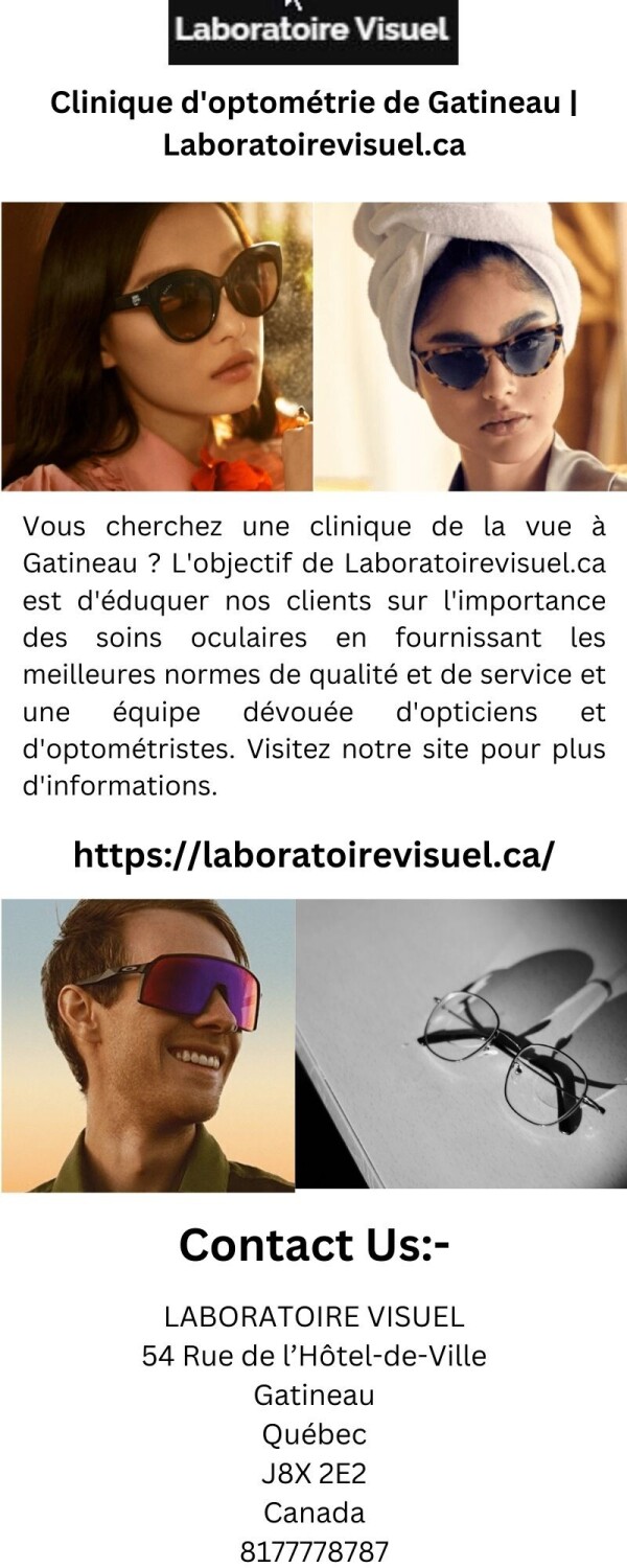 Clinique d'optométrie de Gatineau Laboratoirevisuel.ca